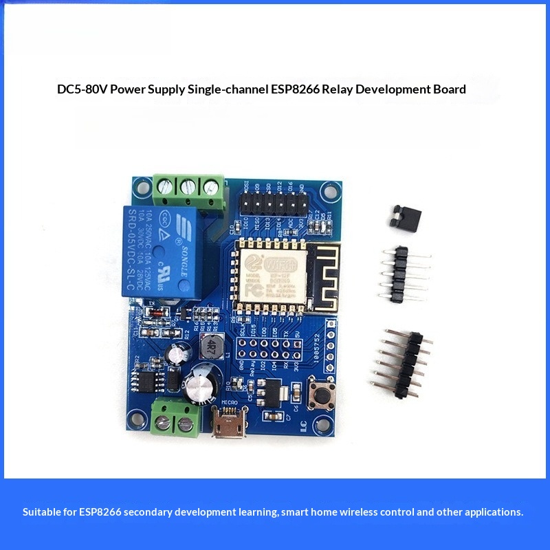 Relay 8 Channel Board - Moduł przekaźnikowy ESP8266 WiFi, jednokanałowy, zasilanie