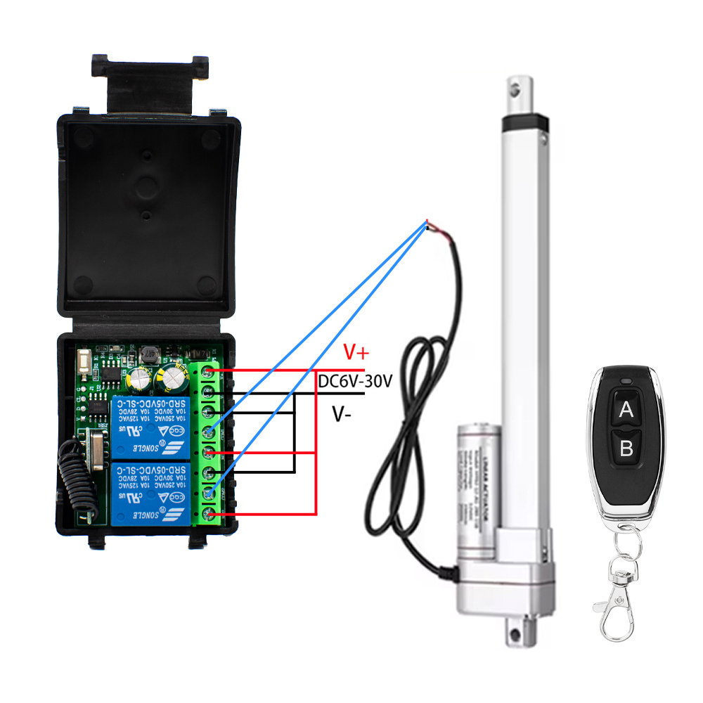 12V 24V 433Mhz RF Siłownik Ste – 433Mhz Receiver Module recenzja i cena